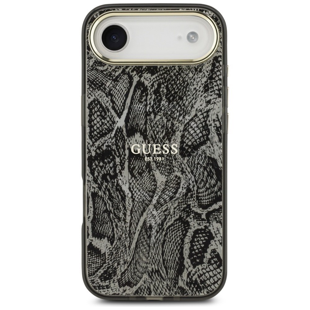 Etui Guess Python Pattern MagSafe do iPhone Air czarny